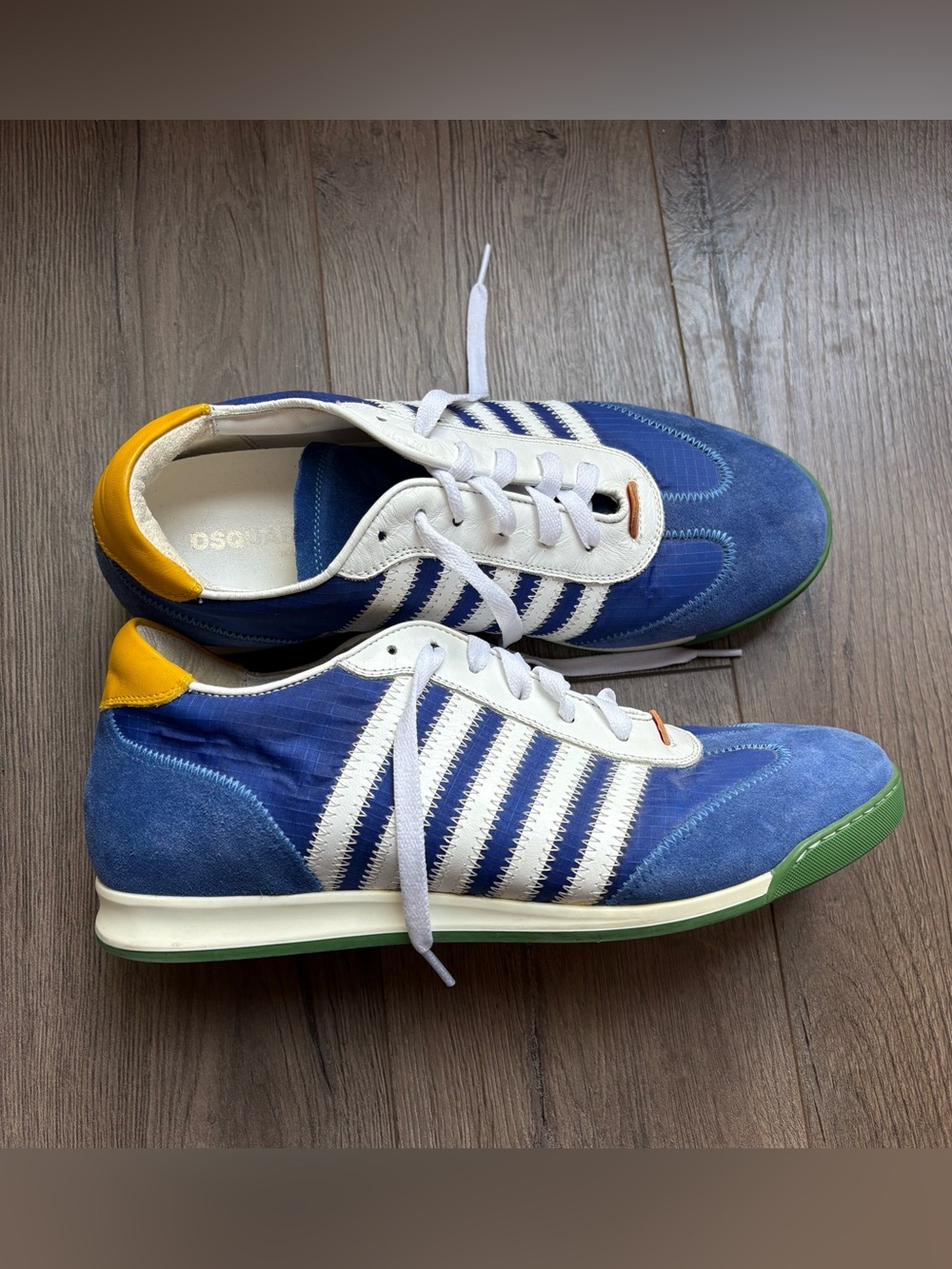 DSQUARED2 Blue and White Sneakers